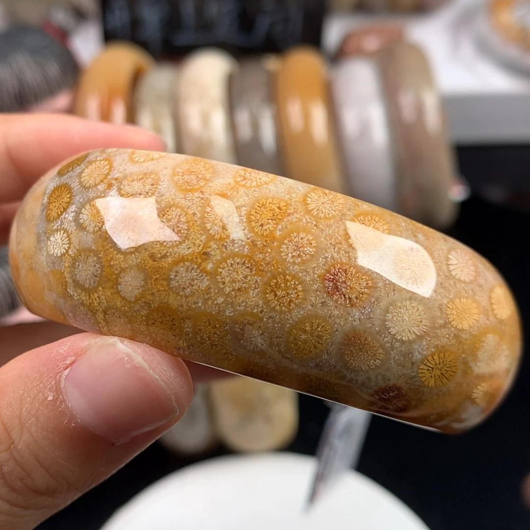 【闪购商品】硅化珊瑚（珊瑚玉）手镯未镶嵌福利手镯58.1（28号）