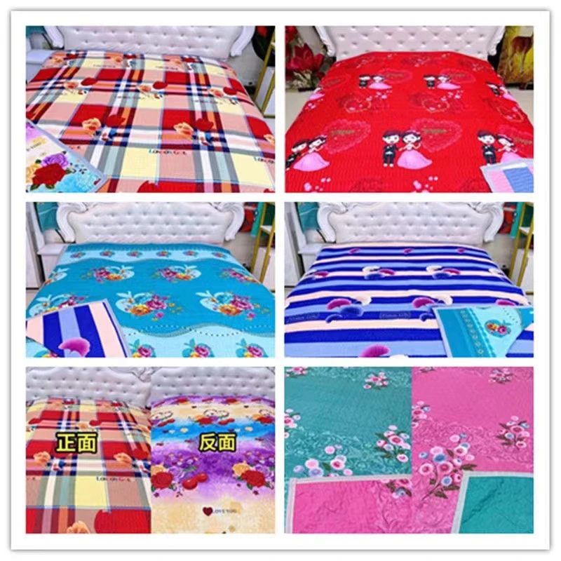 多花型可选2.2米X2.3米单面床单四季通用2米X2.3米双面床盖双人床