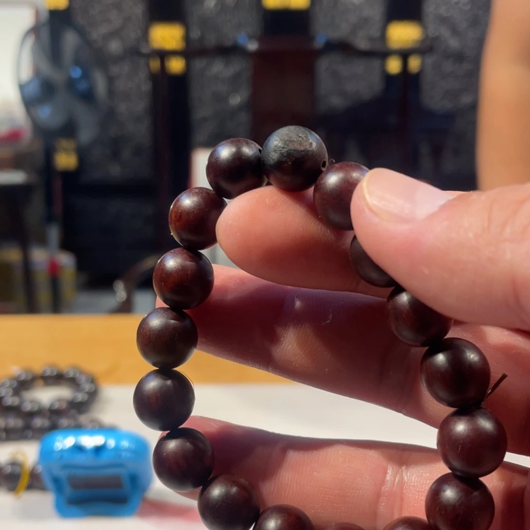 檀香紫檀（小叶紫檀）000手串瑕疵1.2