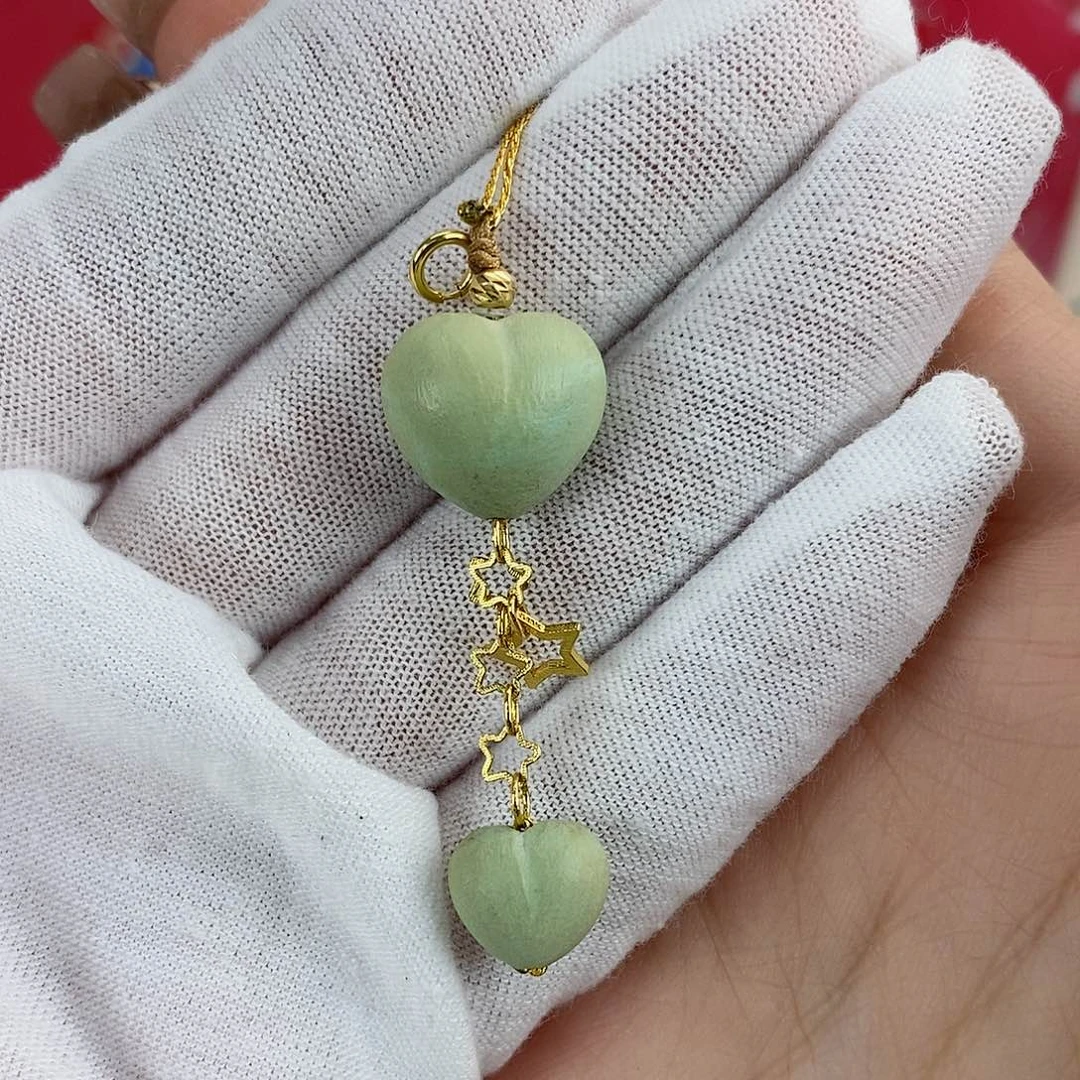 绿松石珠宝奇石18K金镶嵌