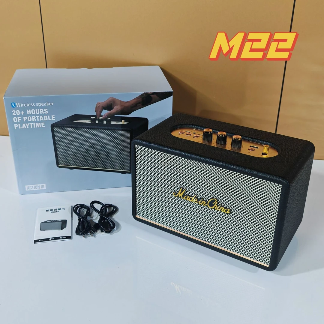 柏林之声音效蓝牙音箱M22复古蓝牙音响音响低音炮音箱TWS