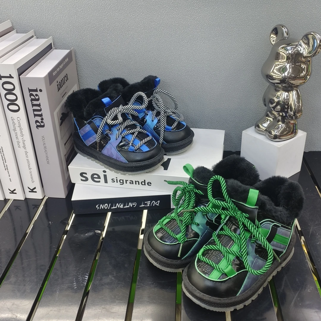 断码男女宝宝加厚软底软面雪地靴