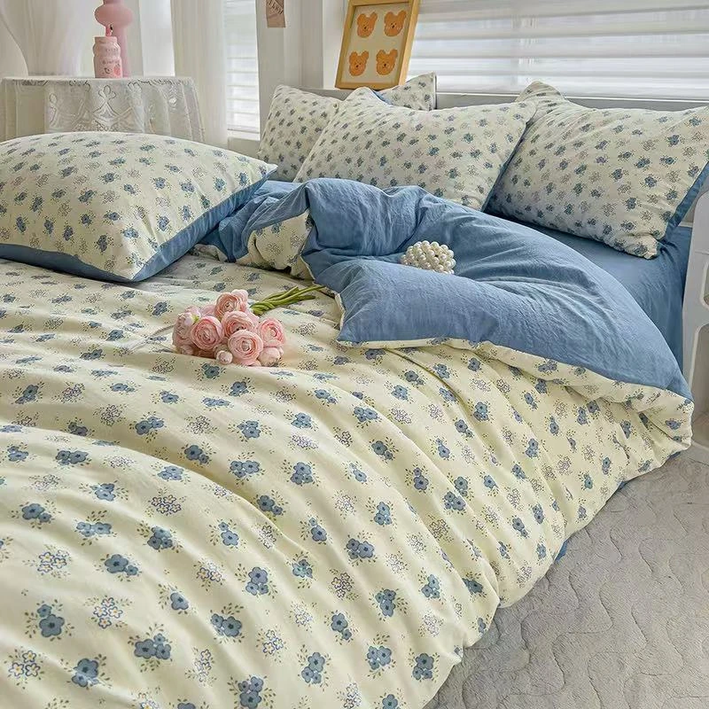 YS【蓝萱床上被套学生三件套150cm*200】（30天免费试睡）
