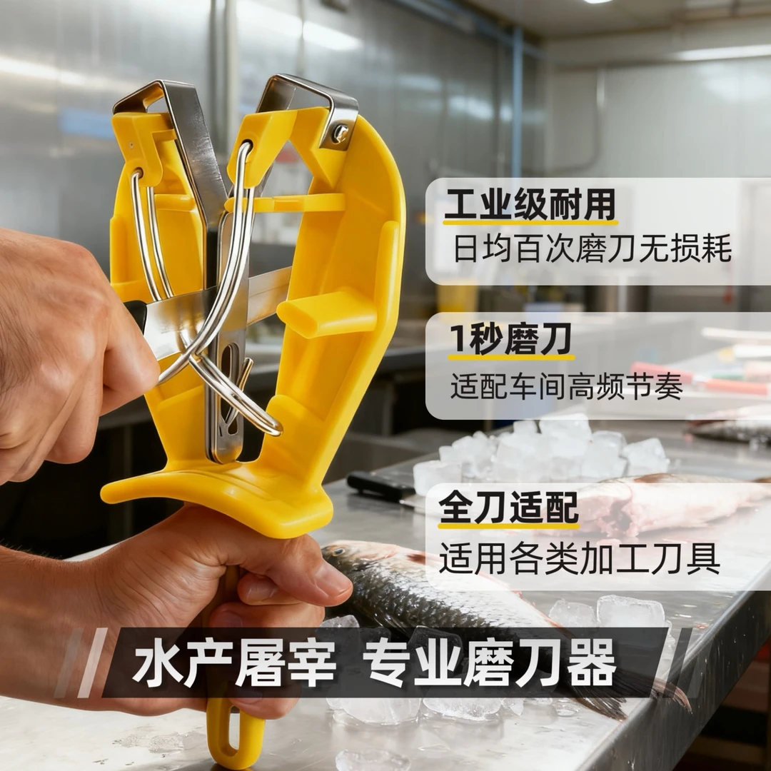 水产屠宰专业磨刀神器磨刀棒适用于车间高频磨刀商用耐用秒磨磨刀