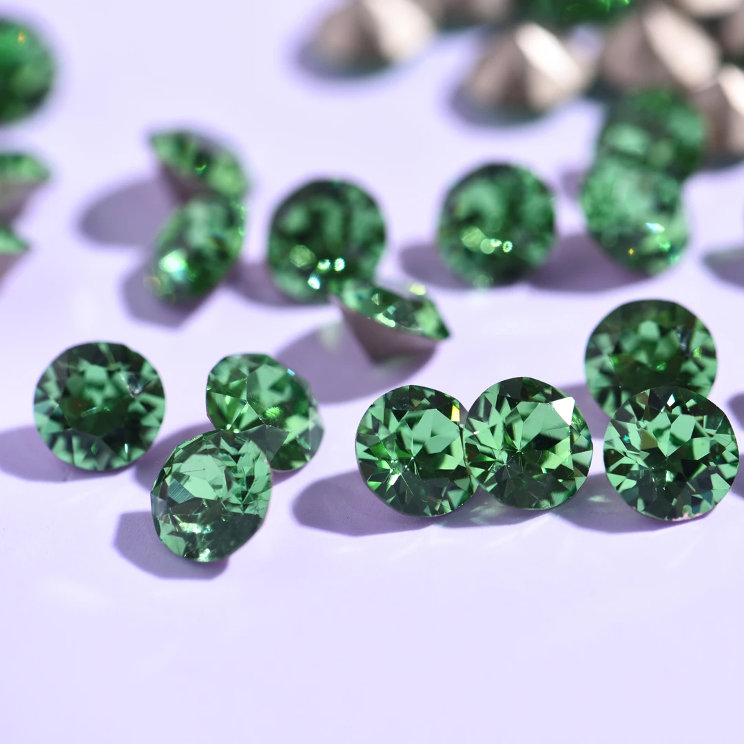 施华昇1088尖底钻贵橄榄238 华子品质水钻 日式美甲 堆钻立体钻