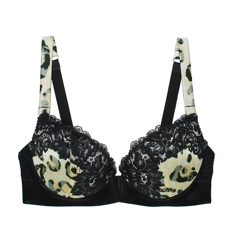 工厂清仓文胸大胸显小大码舒适蕾丝调整型聚拢透气上托女士胸罩