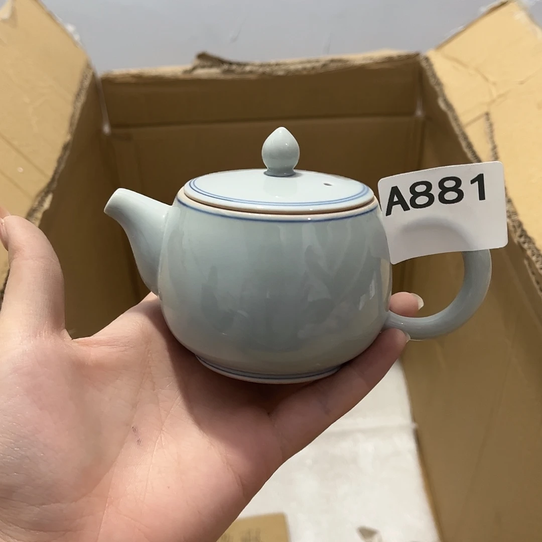 瓷片茶摆件工艺品摆件666