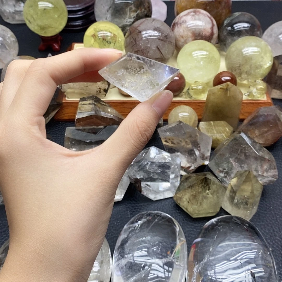 水晶珠宝半成品未镶嵌43水晶石