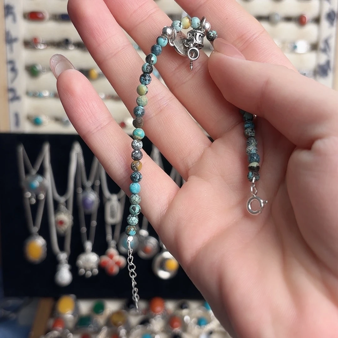 ****925银925银绿手链