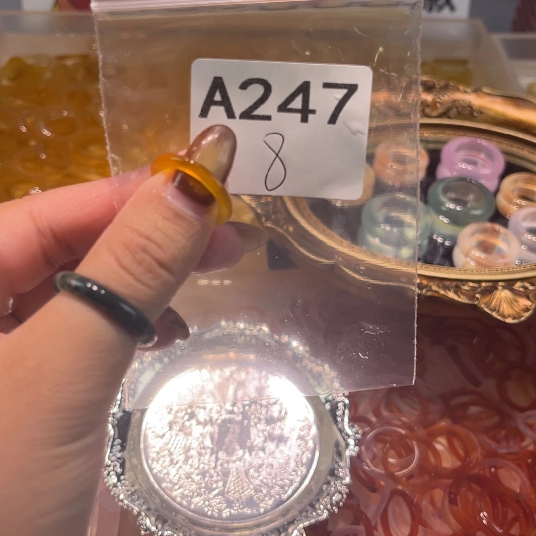 玛瑙/玉髓未镶嵌戒指247