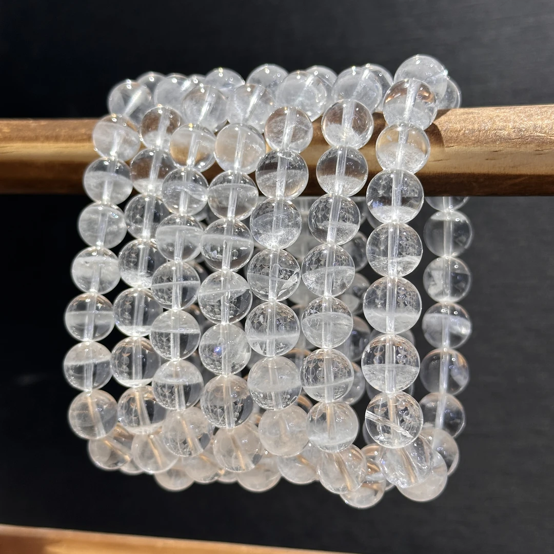 天然水晶白兔毛手串 多样性发其一 Y98