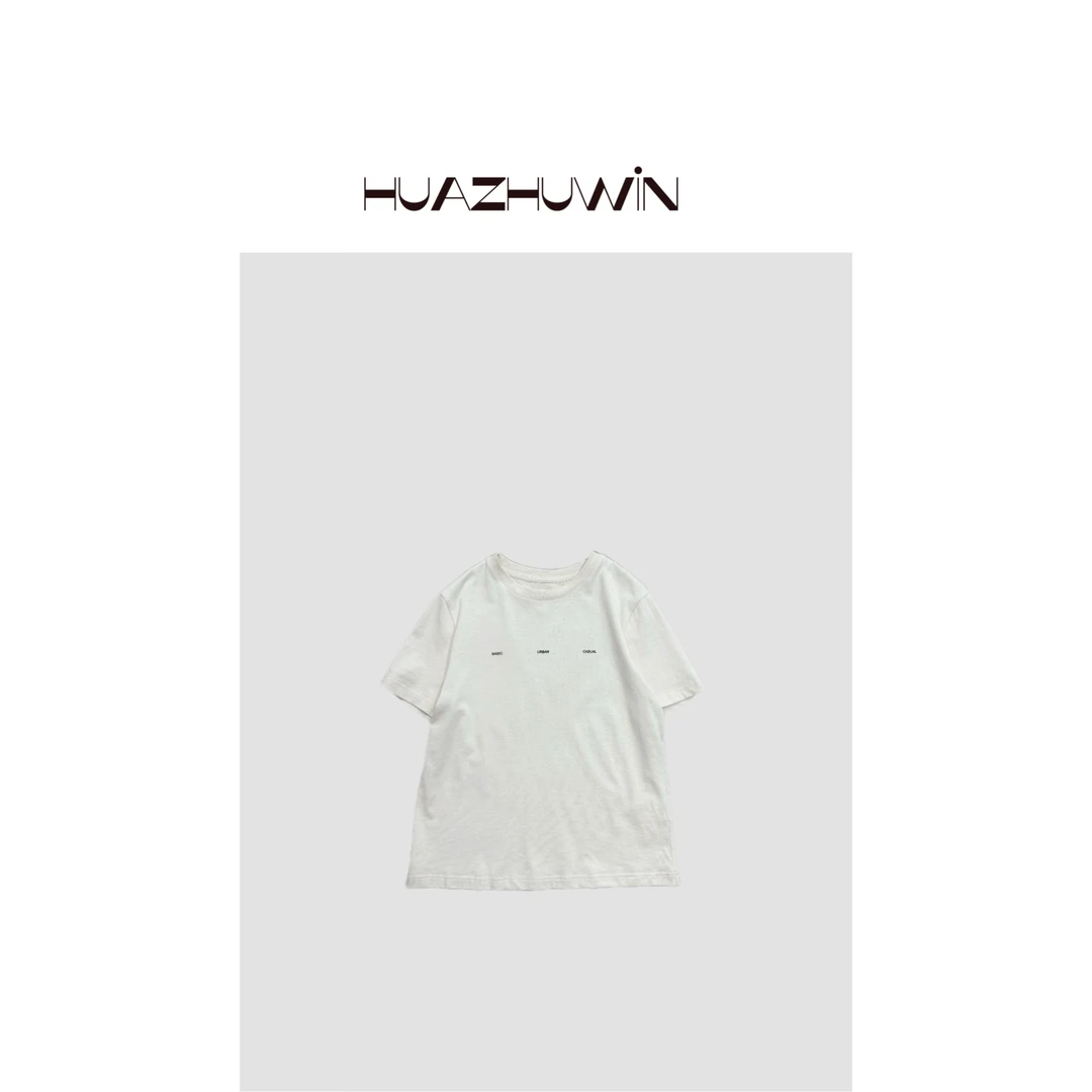 HZ-原单定制小字母燕麦短袖T
