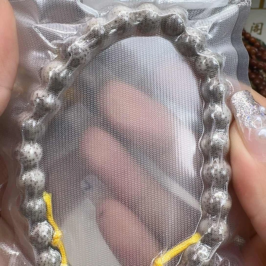 星月菩提手串5灭火奶奶灰星月菩提糖豆手持0.9