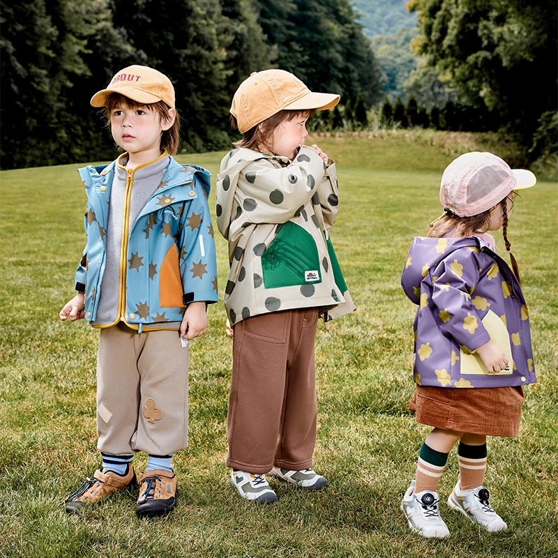 KK树儿童外套宝宝软壳衣男童女孩上衣户外防风防水耐磨2025新款