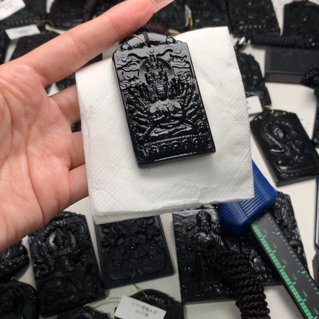 忆***好天然缅甸a货钢琴黑挂件