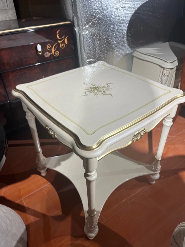 高65直径60方几白色