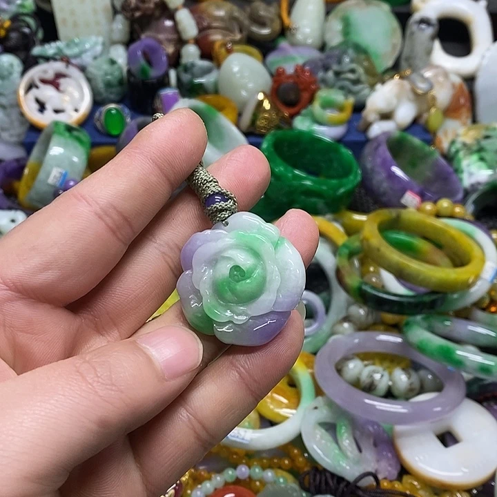 颈饰未镶嵌翡翠缅甸翡翠首饰配饰