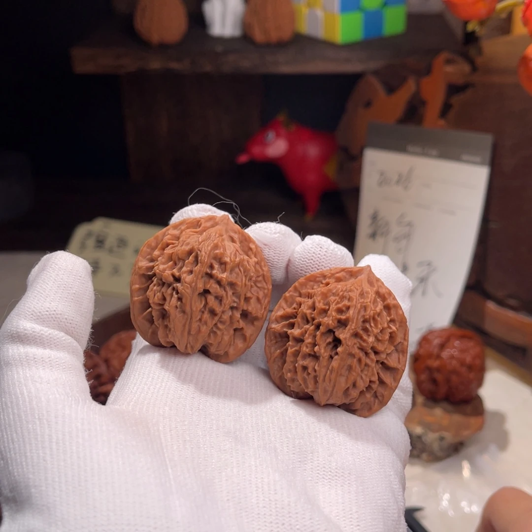 文玩核桃把件37盘龙全品有磕碰