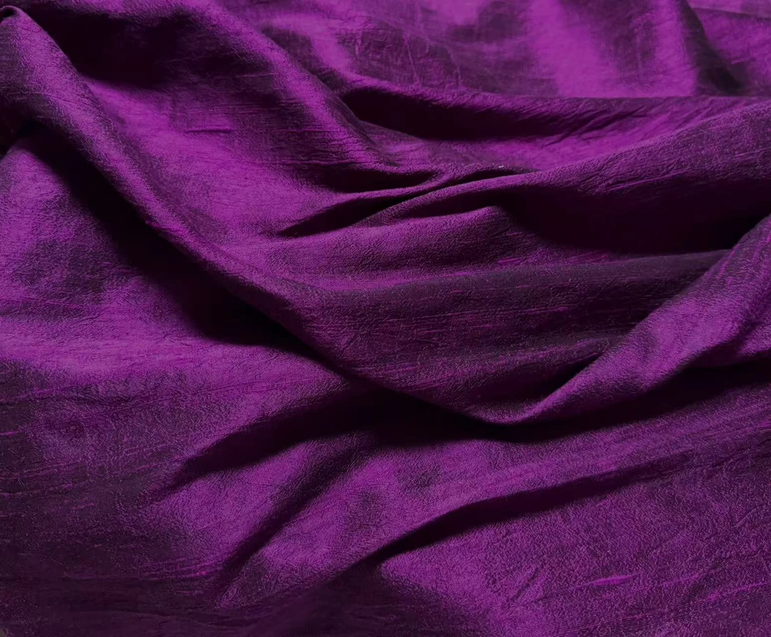 黑紫红色异色泰丝双宫 裁剪桑蚕丝布料不支持七天无理由退换