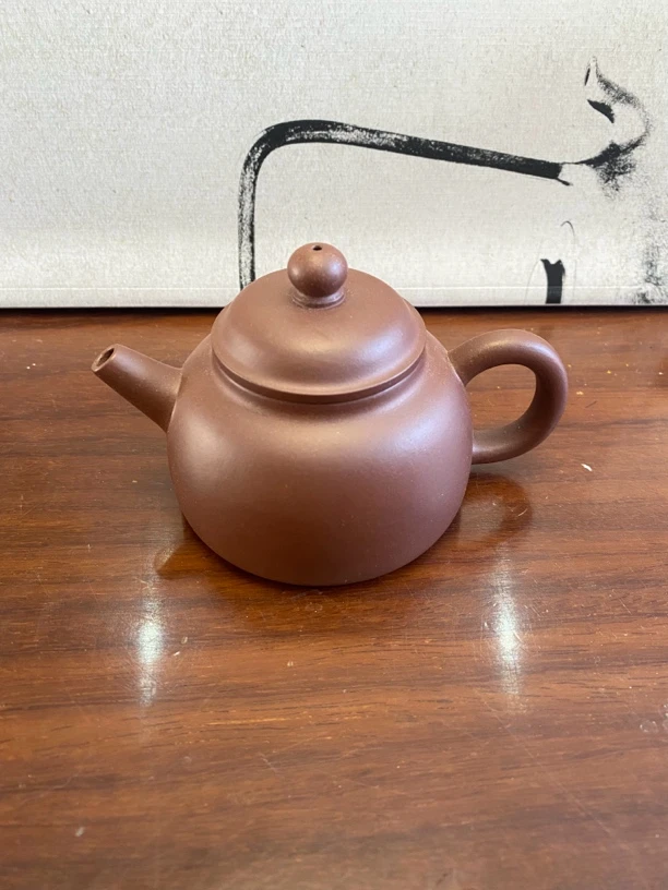 宜兴红泥小容量紫砂壶圆宝茶壶紫砂茶壶圆壶泥壶泡茶壶茶具