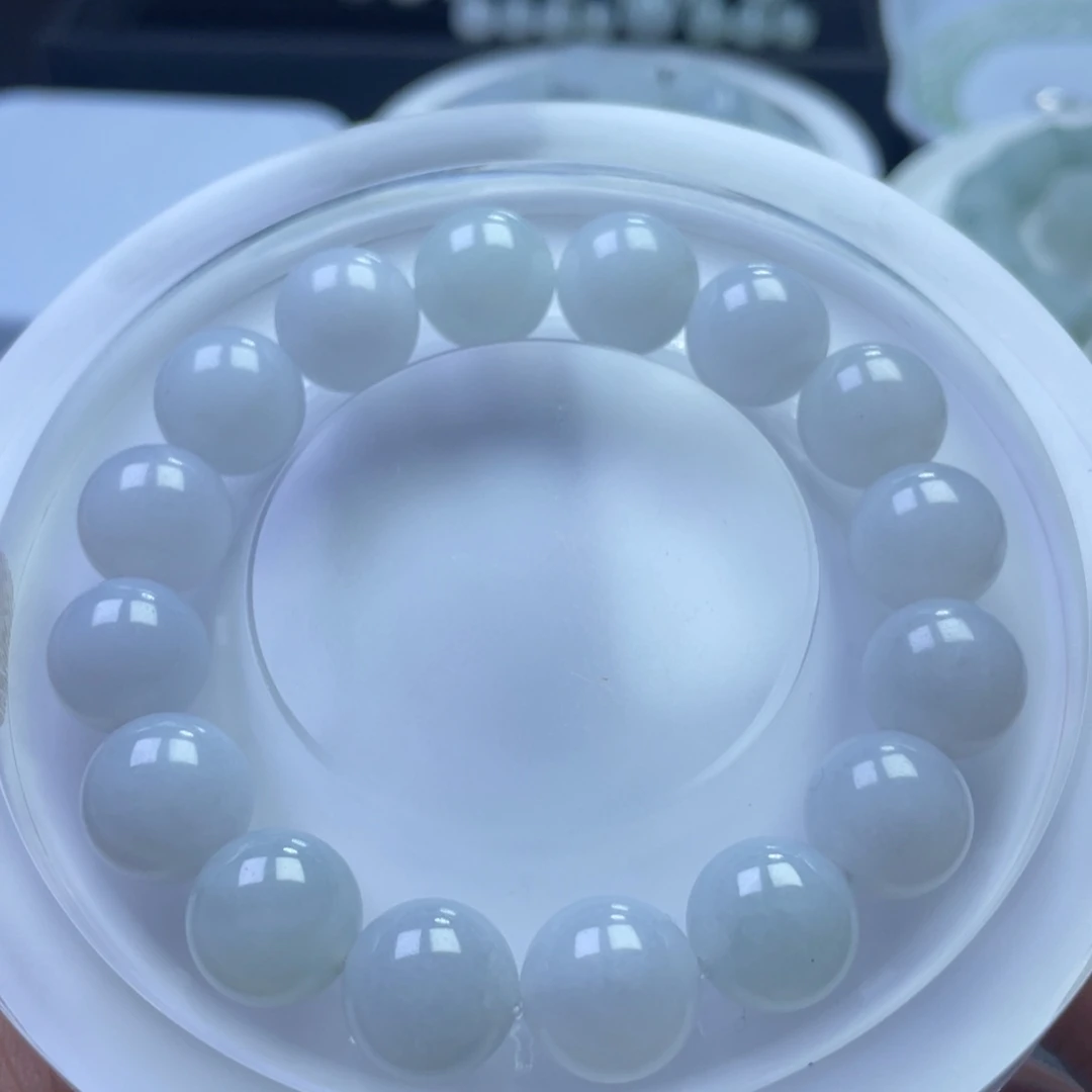 翡翠未镶嵌手链卡12手串