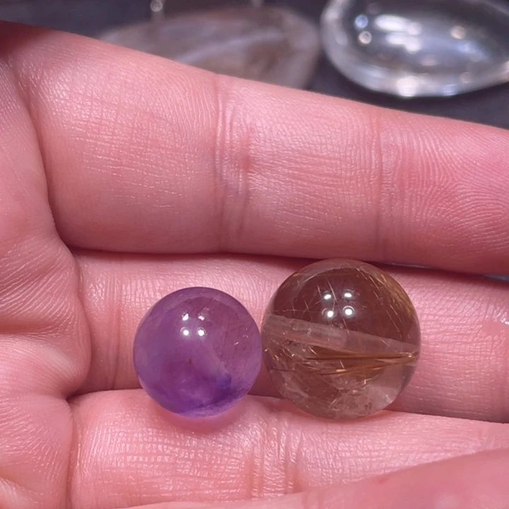 家***娃发晶未镶嵌颈饰球