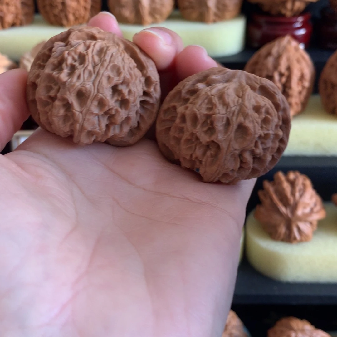 文玩核桃把件文玩核桃苹果元41+白茬