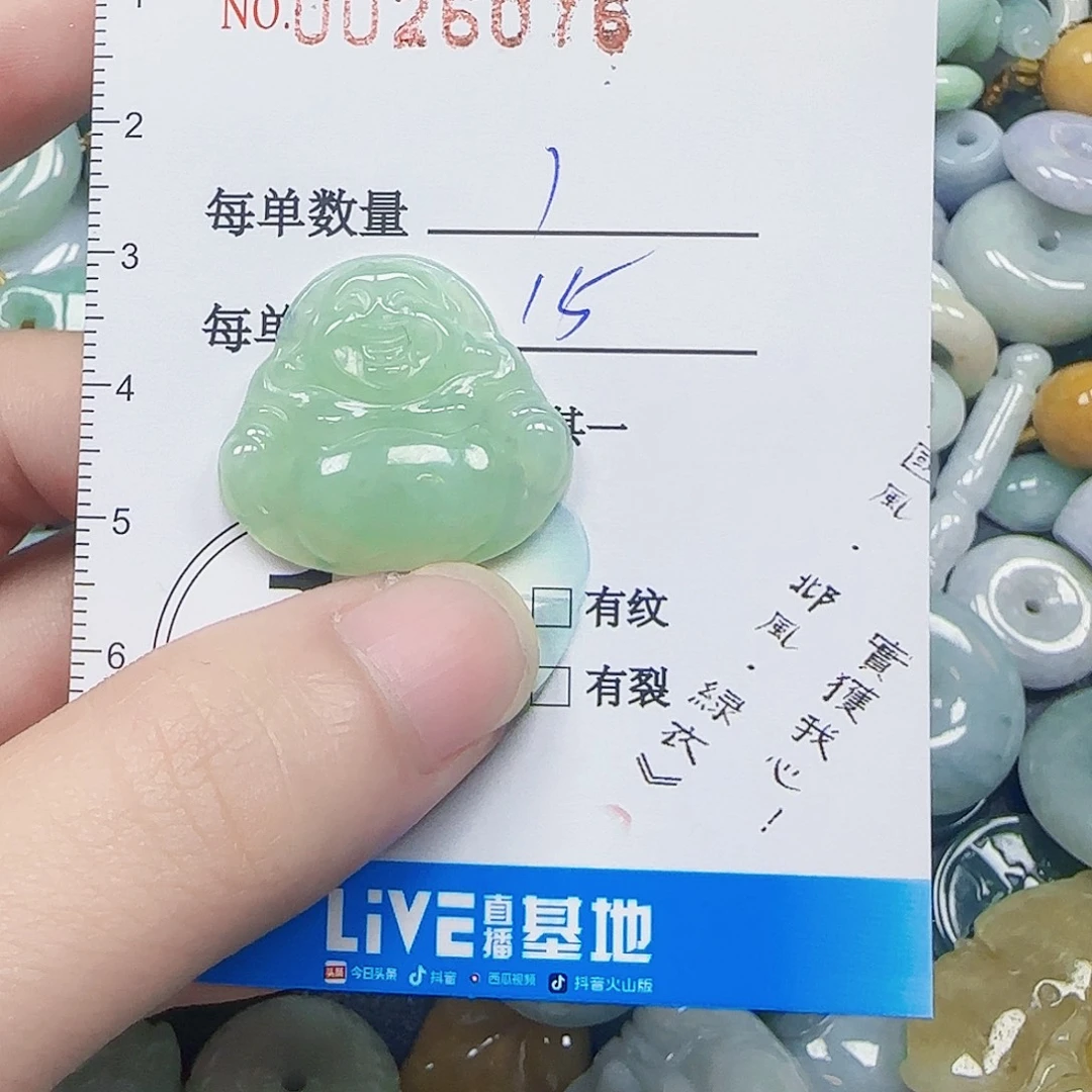 翡翠未镶嵌颈饰00034