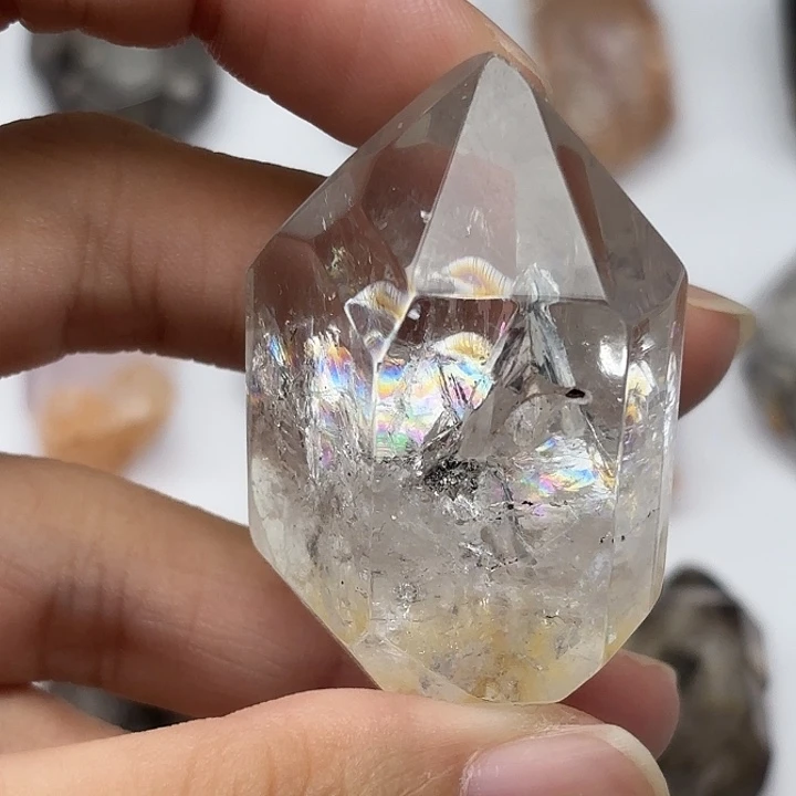 颈饰未镶嵌水晶彩虹闪灵钻手握/摆件48mm+