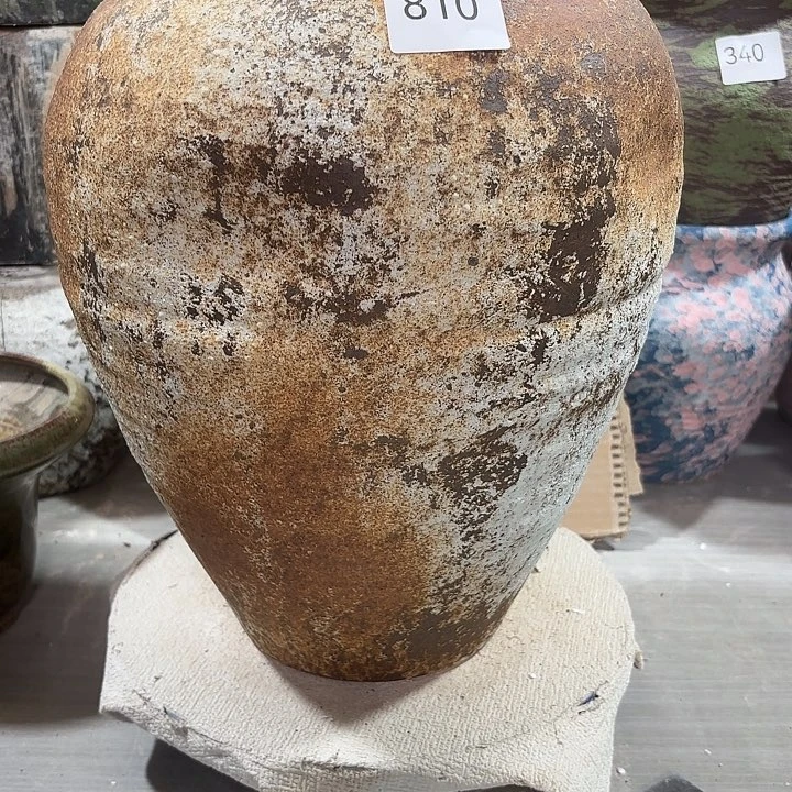 陶摆件高33，口12.5，无孔，810