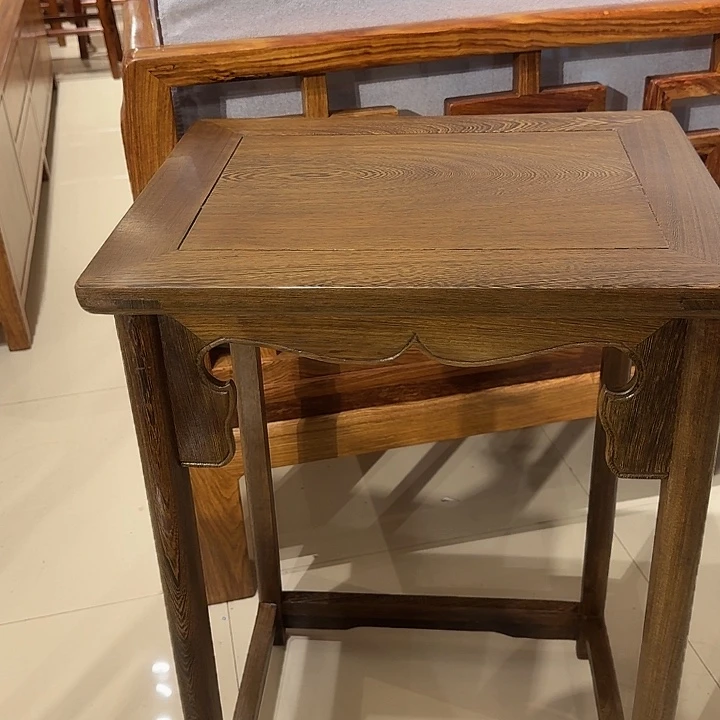 落地款木（非红木类）鸡翅木小几1个