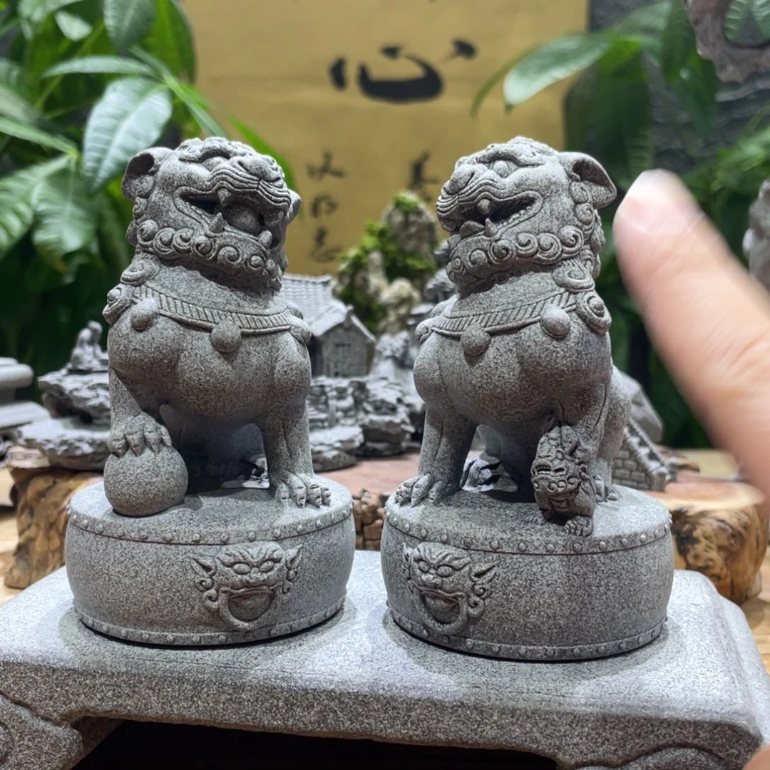 石材案头狮子一对一对