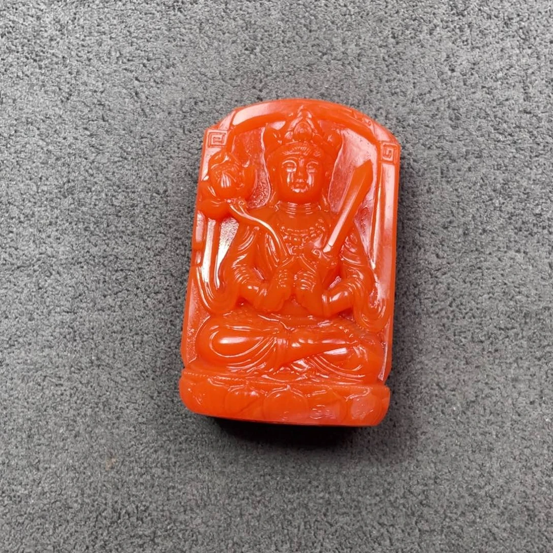 未镶嵌虚空藏南红玛瑙
