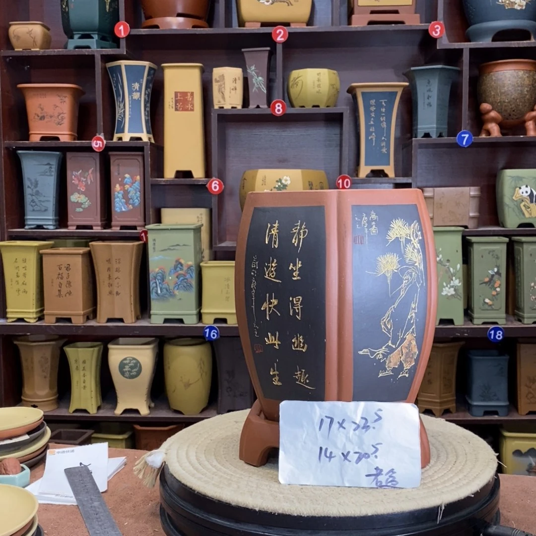 紫砂花盆紫砂花盆