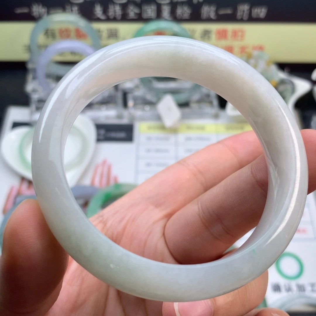 定制翡翠未镶嵌59宽版轮胎正圈
