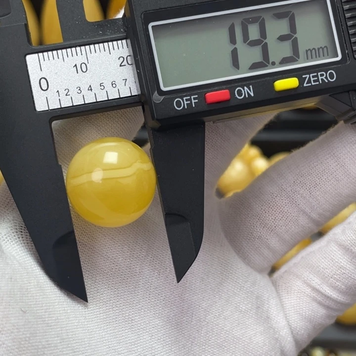 蜜蜡手链未镶嵌天然俄料蜜蜡圆珠配饰