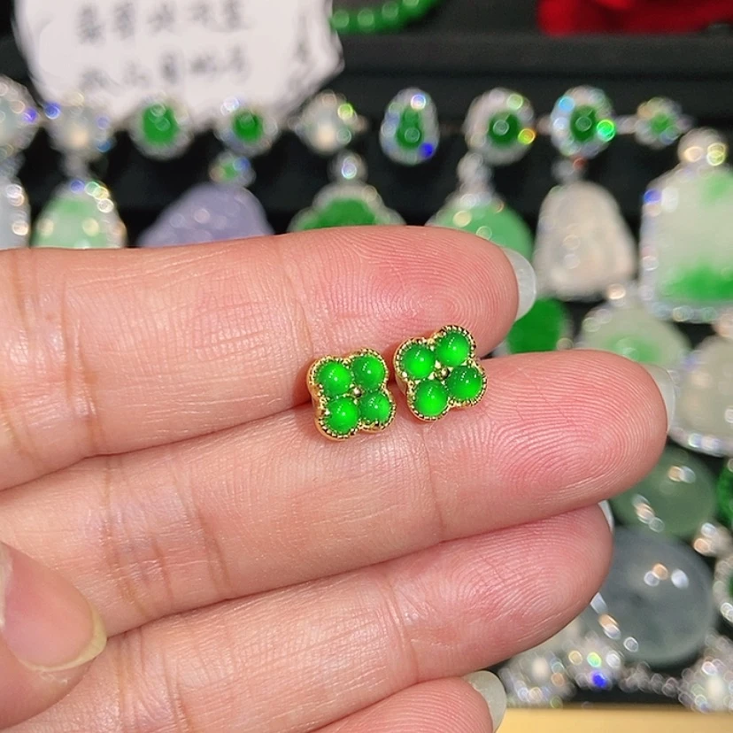 【闪购商品】未镶嵌翡翠耳饰天然翡翠