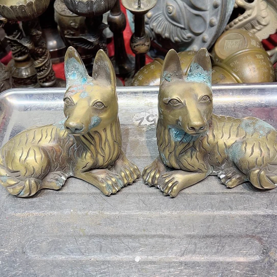 平**蹈黄铜摆件工艺品，