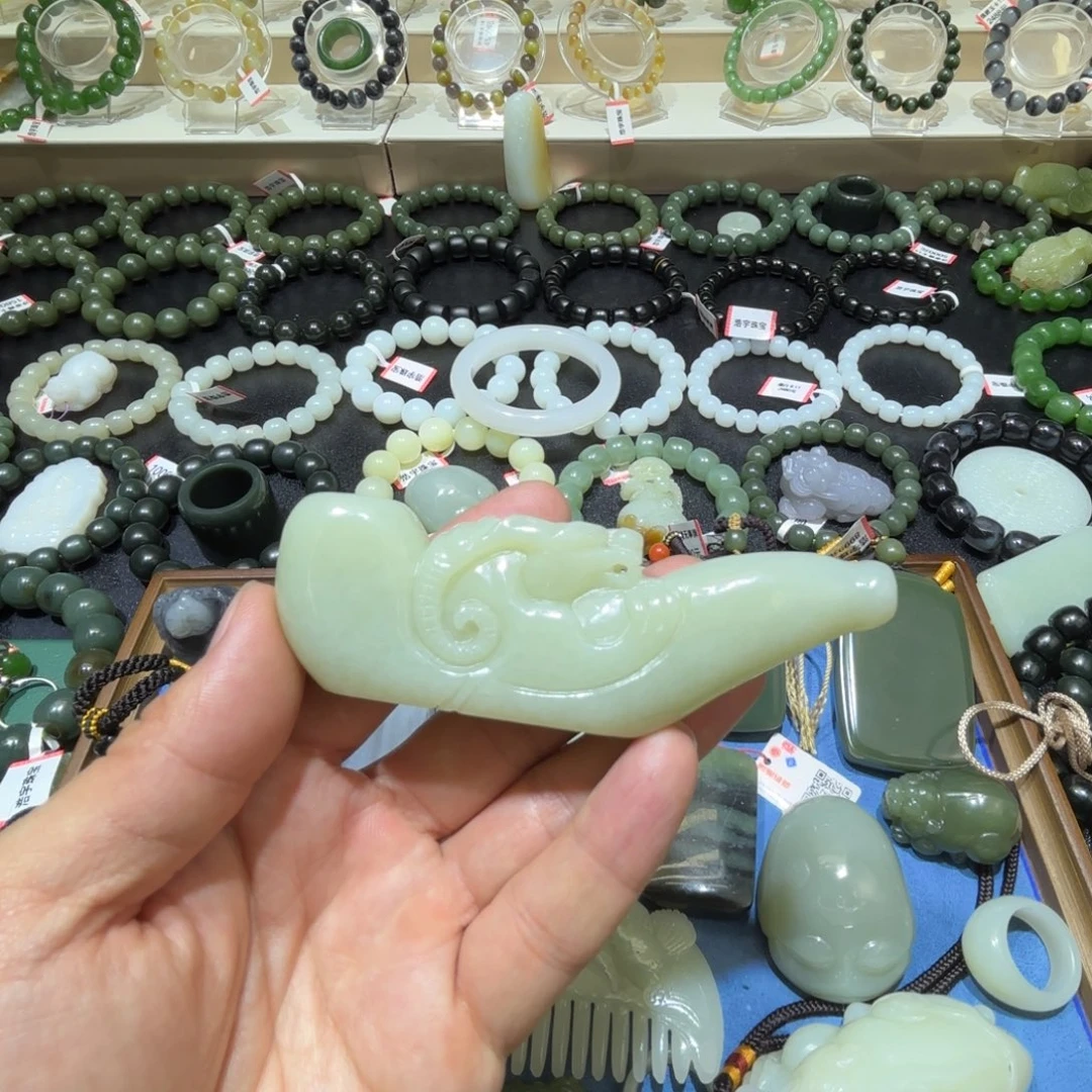 和田玉未镶嵌手链