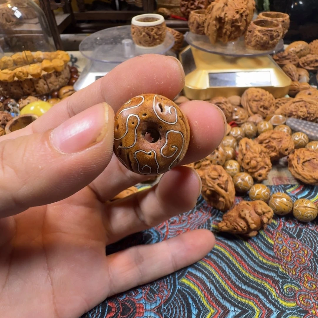 懒***羊手串/手链核桃平安扣挫银14