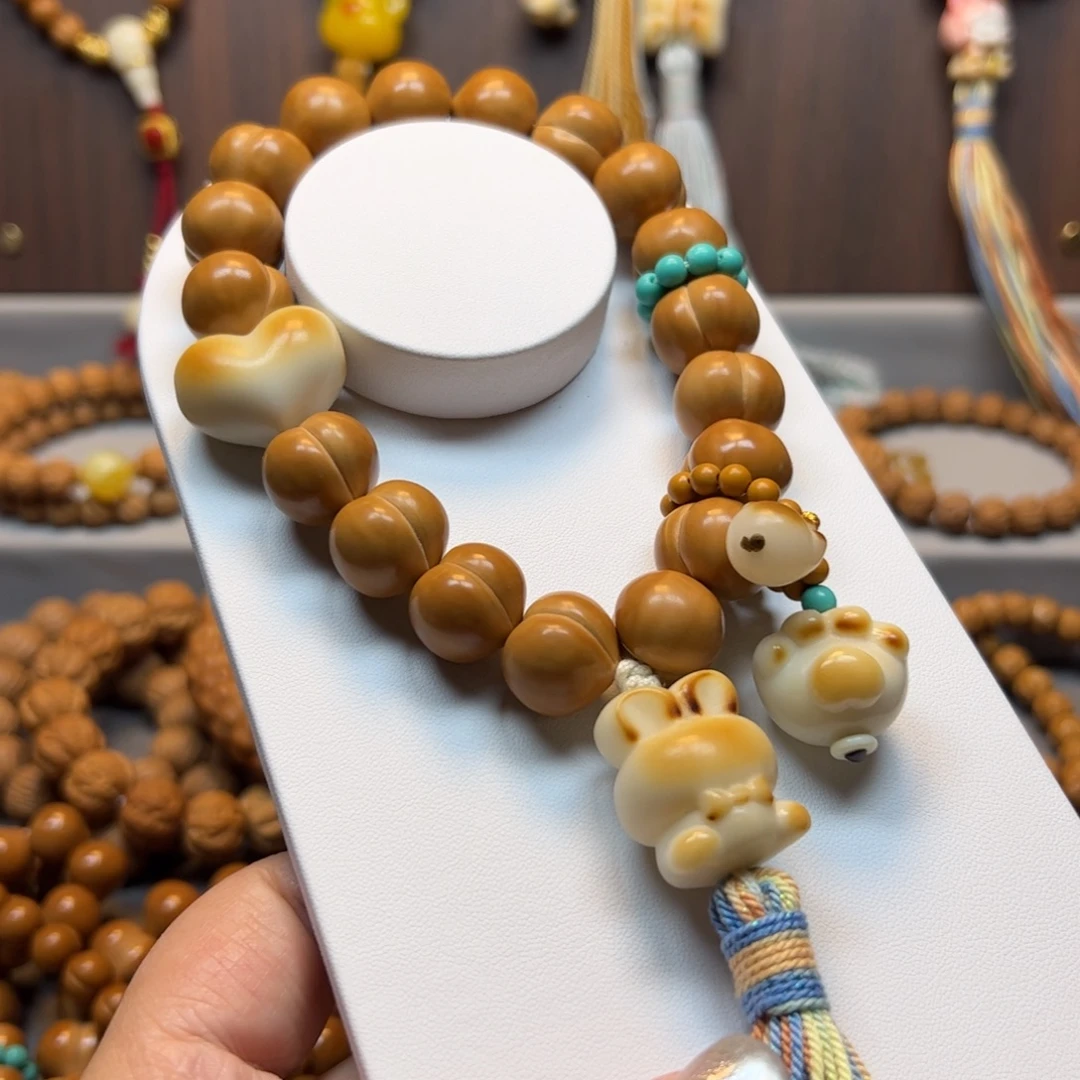 猴头核桃手串16➕屁桃大满配