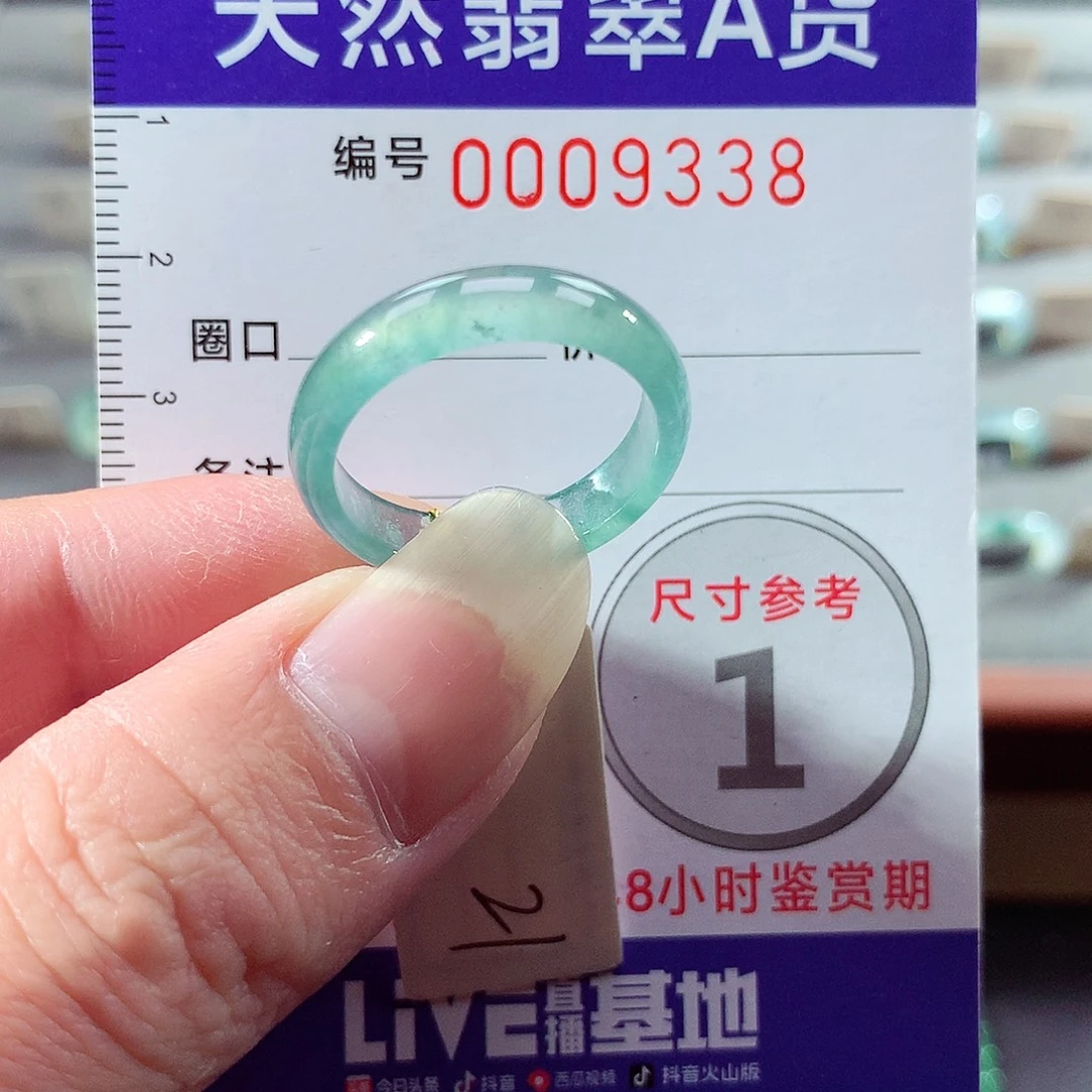翡翠未镶嵌戒指21号