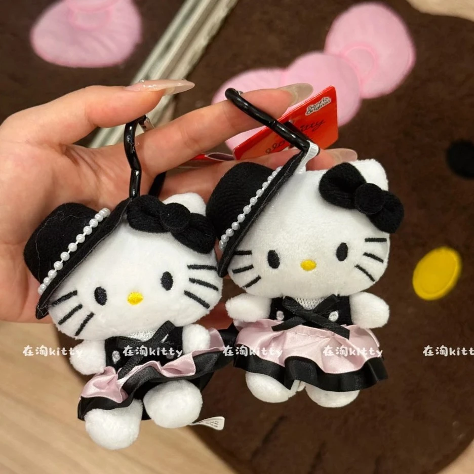 可爱手作diy珍珠小礼帽hellokitty包包挂件挂饰毛绒挂件