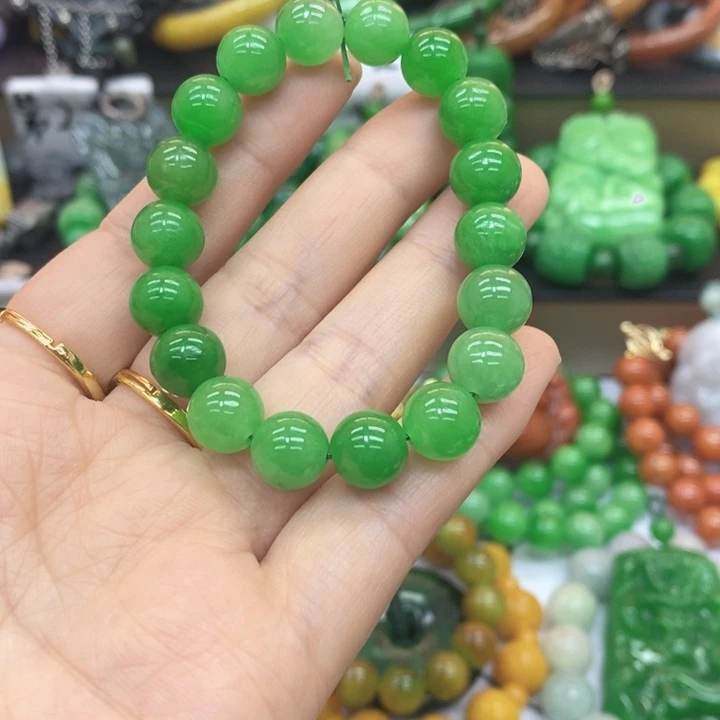 翡翠未镶嵌手链手链23