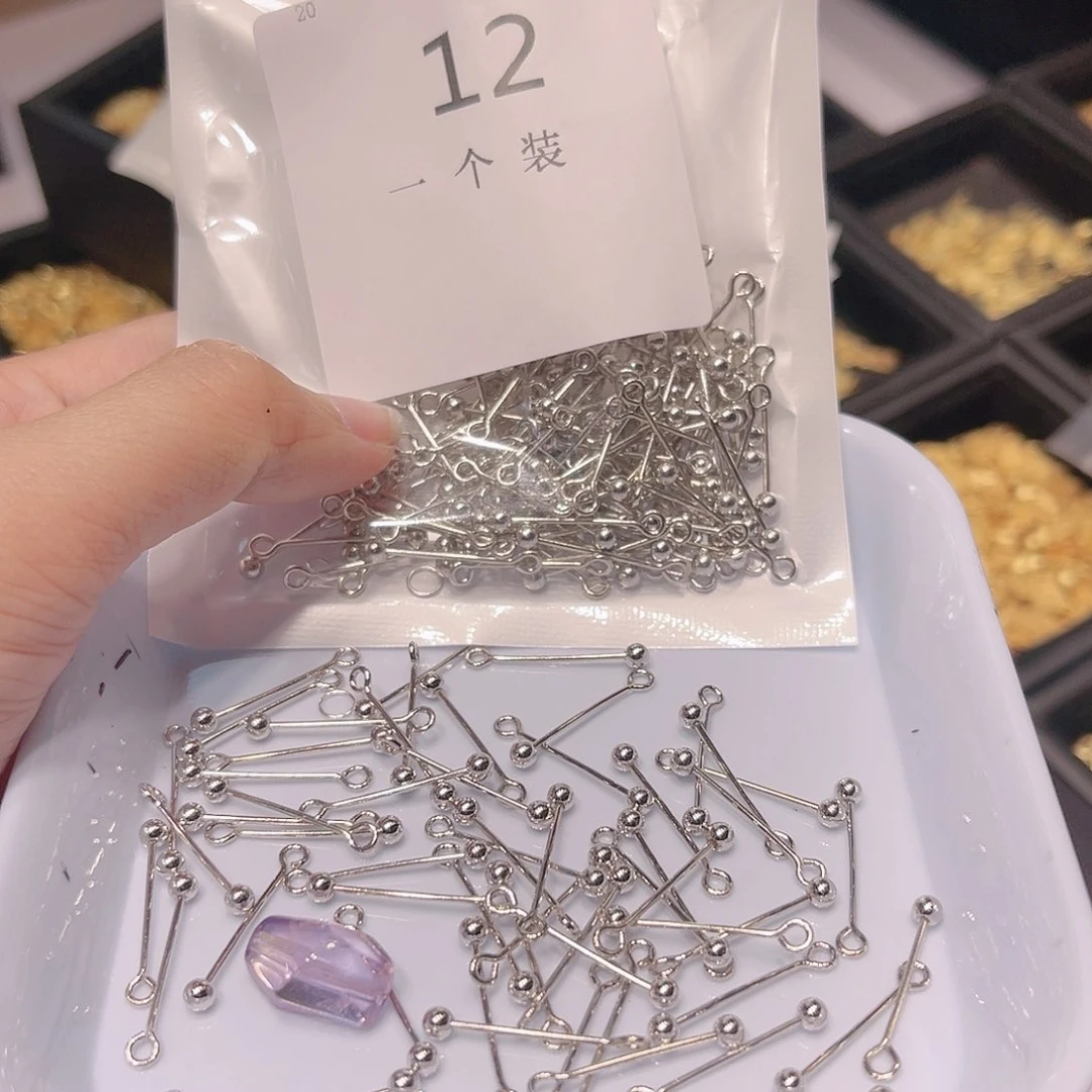 紫晶珠宝半成品银S925镶嵌12