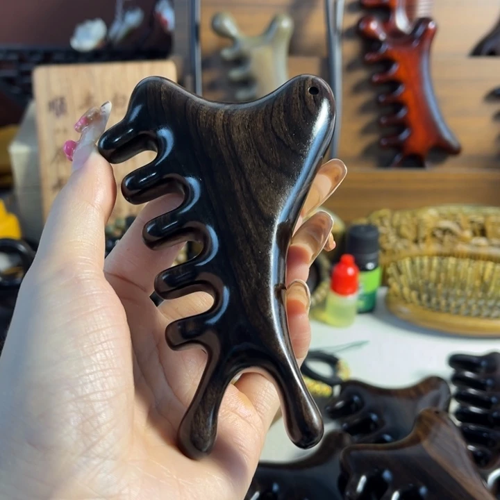 紫光檀木四合一按摩梳