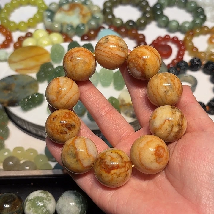 蛇纹石玉未镶嵌手串