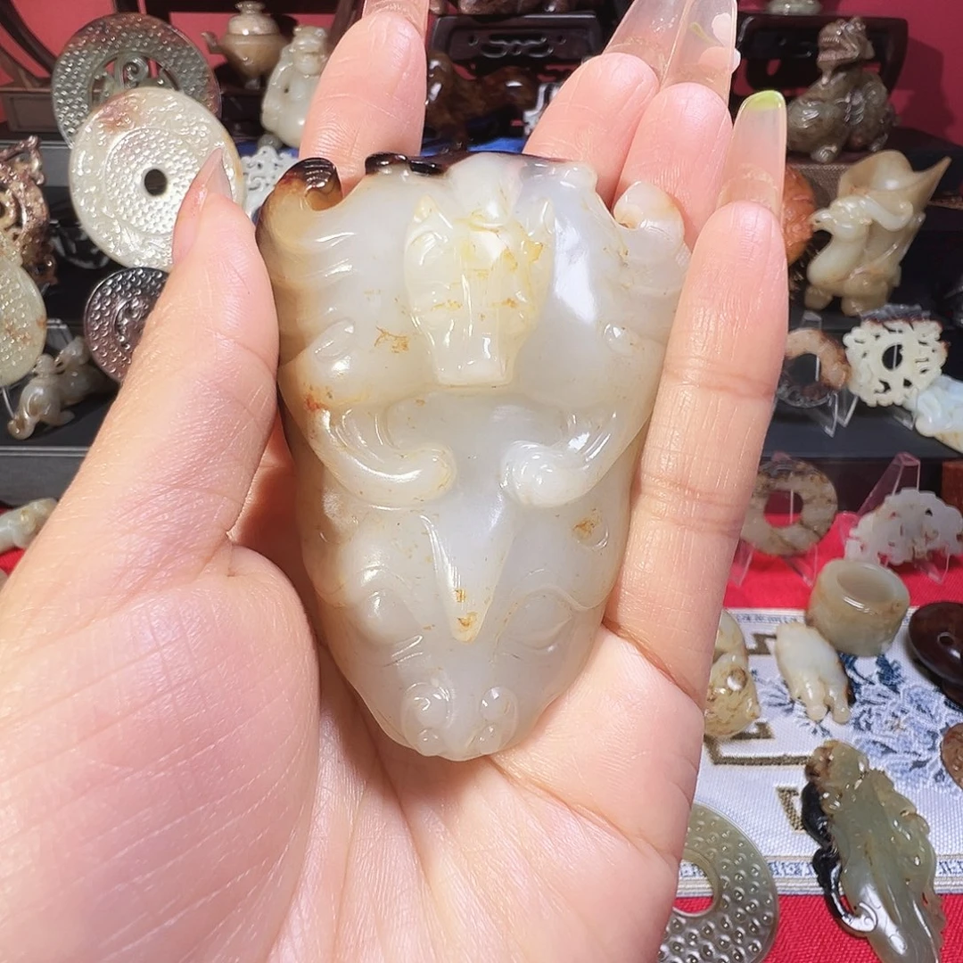 和田玉未镶嵌挂件