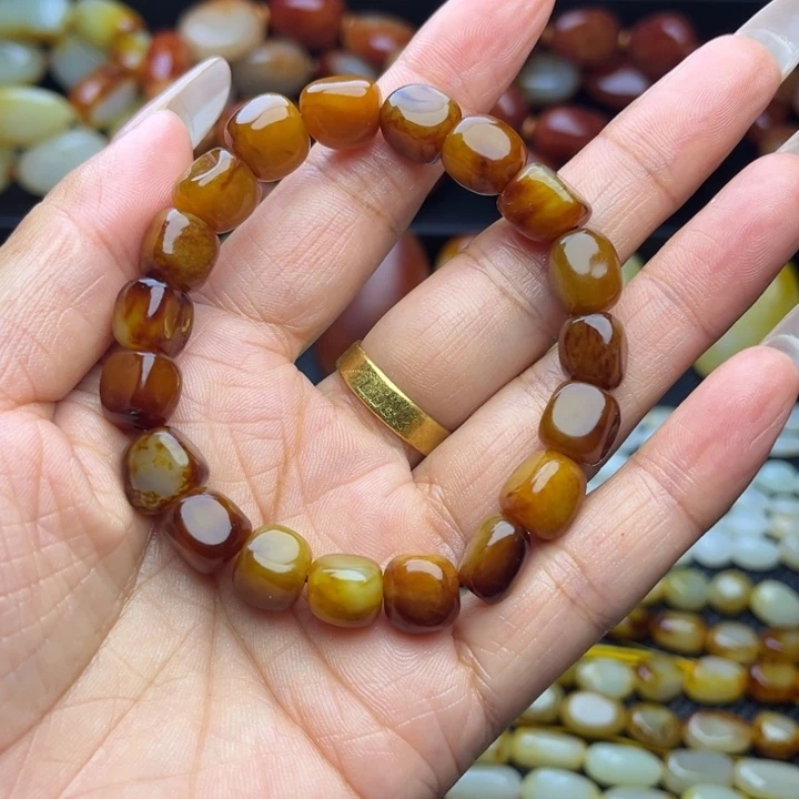 和田玉未镶嵌手链