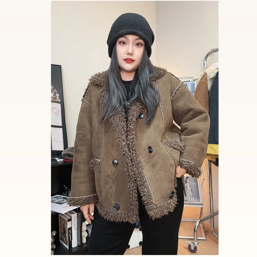 豆姐推荐   皮毛一体机车服2827
